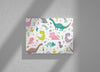 Little Blessings Pastel Dinosaurs Canvas