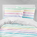 Little Blessings Rainbow Coloured Two Pillowcases Only