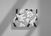Little Blessings Retro Black & White Mickey Mouse Canvas