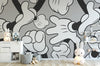 Little Blessings Retro Black & White Mickey Mouse Wallpaper