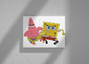 Little Blessings Spongebob Canvas (Angry Spongebob & Patrick Star)