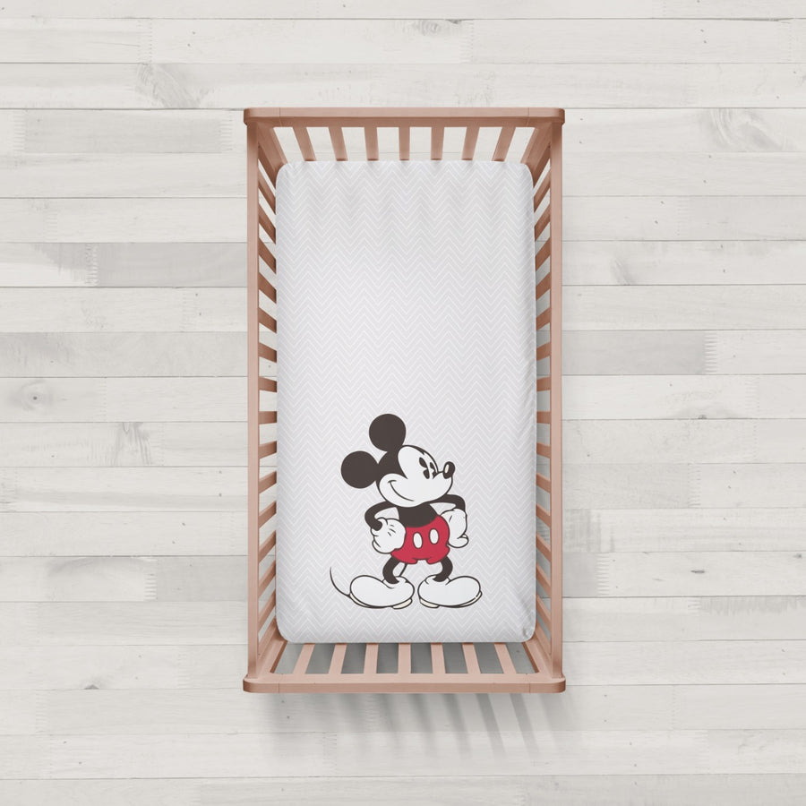 Little Blessings Vintage Mickey Mouse Baby Bed Set Image 2