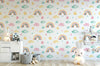 Little Blessings Watercolour Rainbow Wallpaper