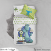 Smiling Monsters Inc Bed Set