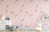Pink Unicorn Rainbows Wallpaper