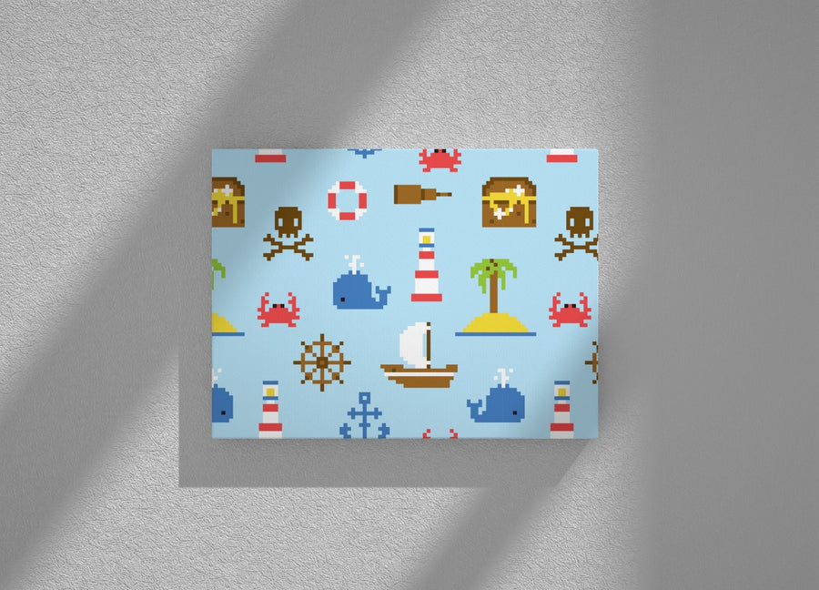 Sea Pixel Art Canvas