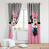Happy Minnie Curtain (Black Bars)