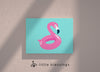 Summer Pool Canvas (Flamingo)