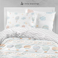 Stitched Air Balloons Bed Set
