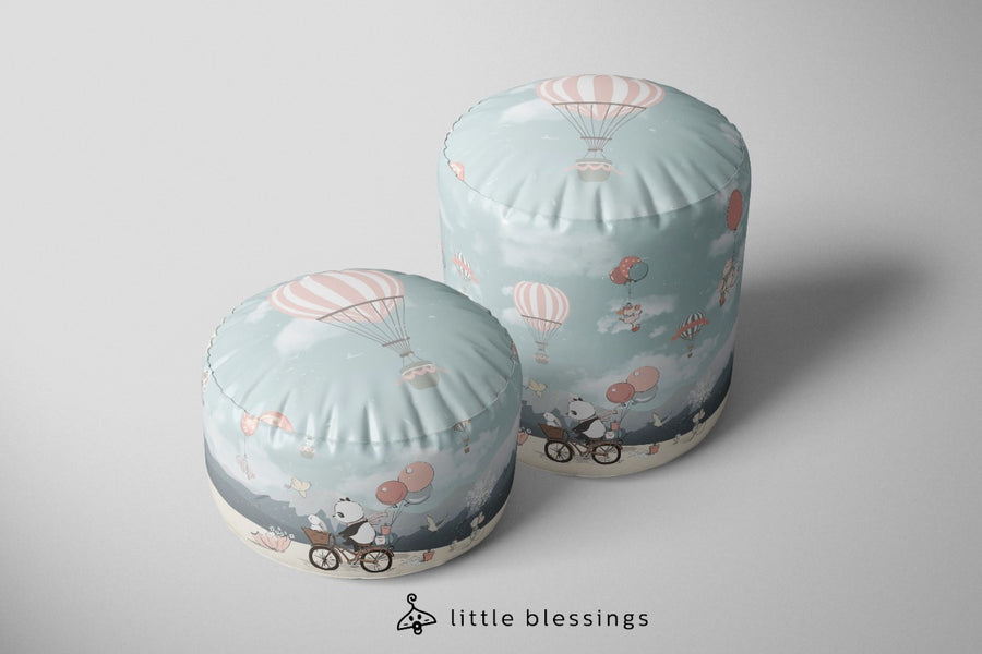 Panda And Balloons Puffs