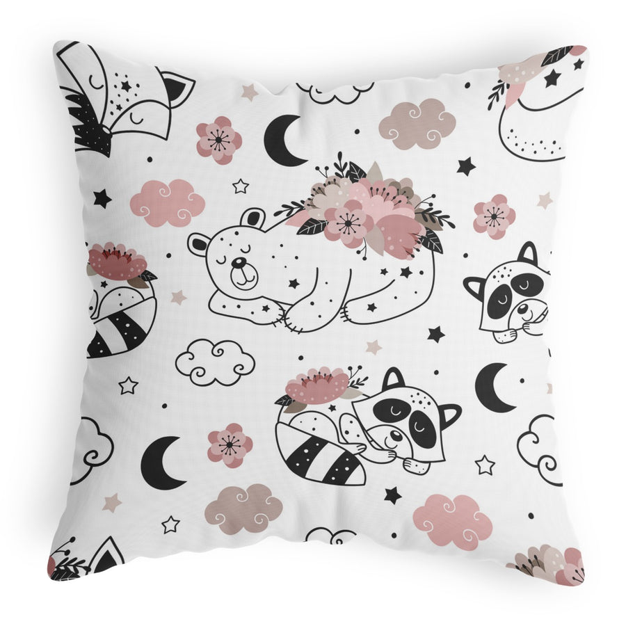 Sweet Dreams Sketch Cushion (Sleeping Animals)