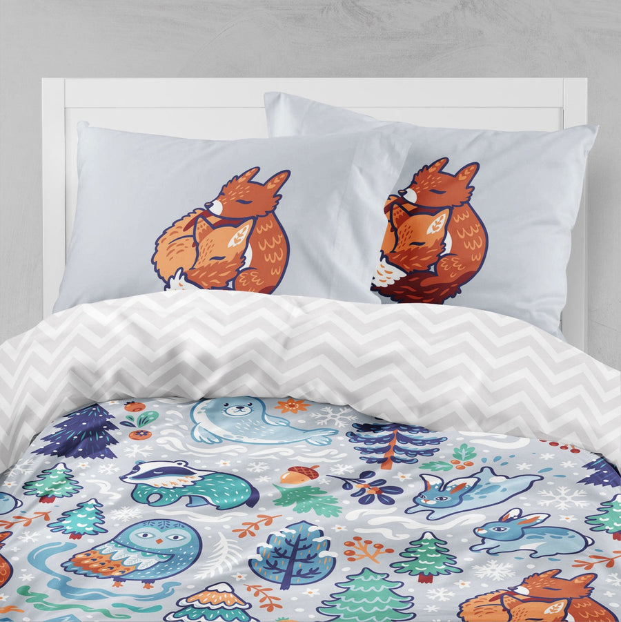 Winter Animals Two Pillowcases Only