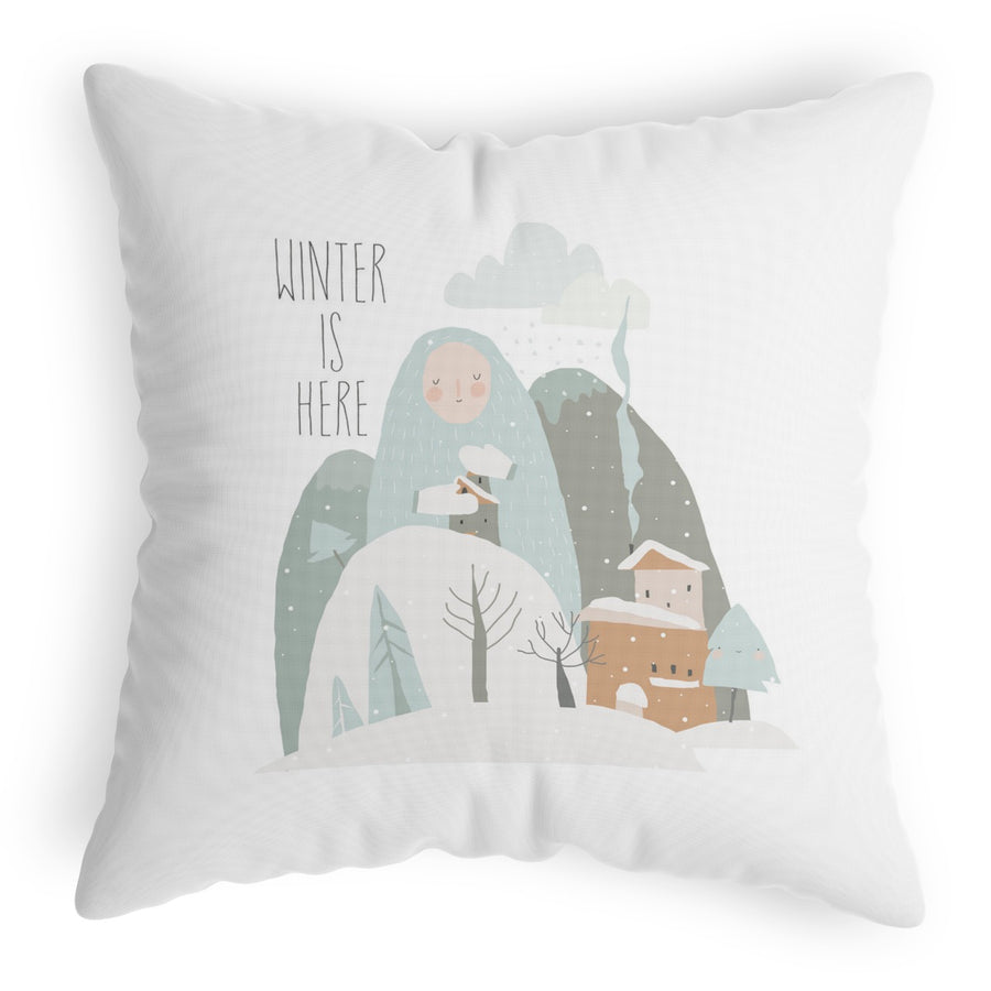Winter Cushion (Snow Falling)