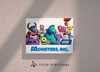 Monsters Inc Canvas (Monsters University White)